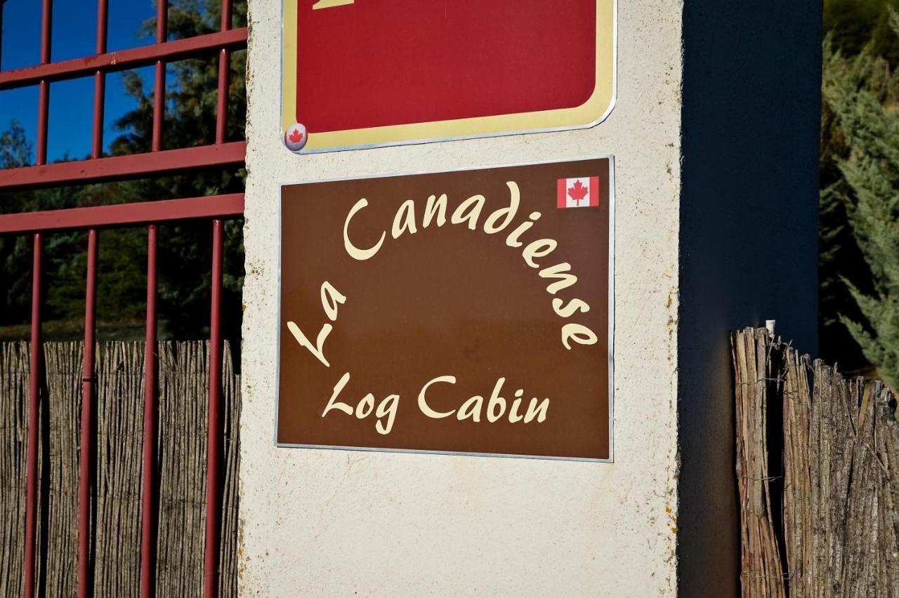 Casa Rural La Canadiense Log Cabin Vendégház Buenache de la Sierra Kültér fotó